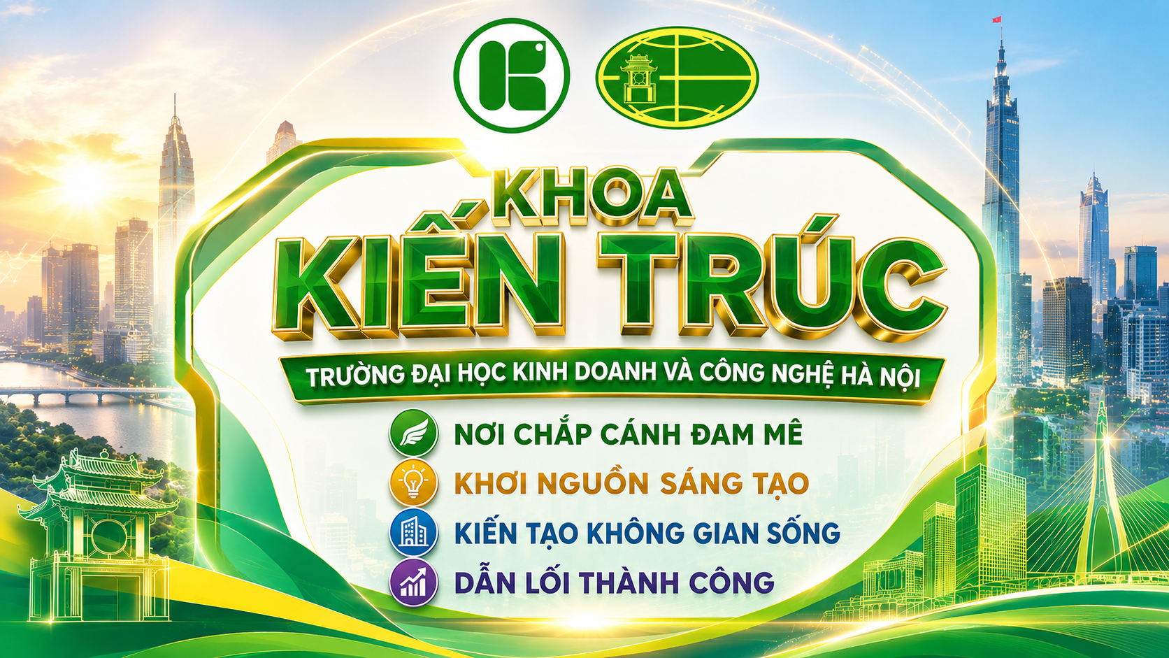 Khoa Kiến trúc - Trường Đại học Kinh doanh và Công nghệ Hà Nội tuyển sinh 2026 